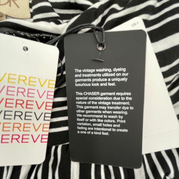 CHASER X EVEREVE NWT T Back Stretch Jersey Striped Maxi Dress // XS - Picture 5 of 9